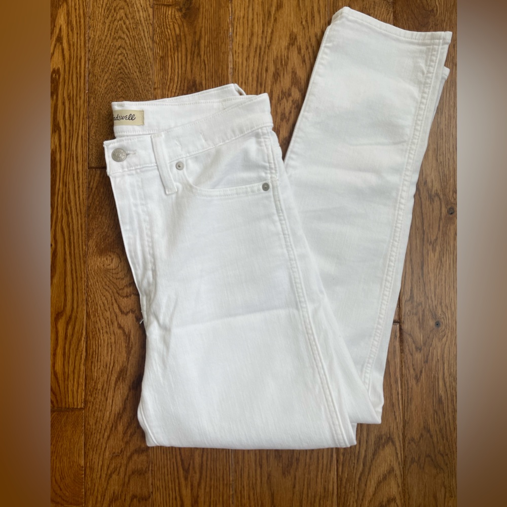 Madewell Jeans Stovepipe White Size 28